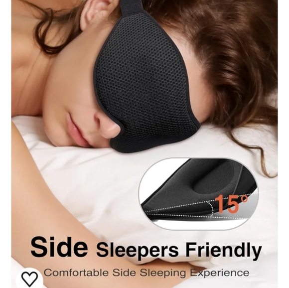 Black Sleep Mask - Picture 4 of 4